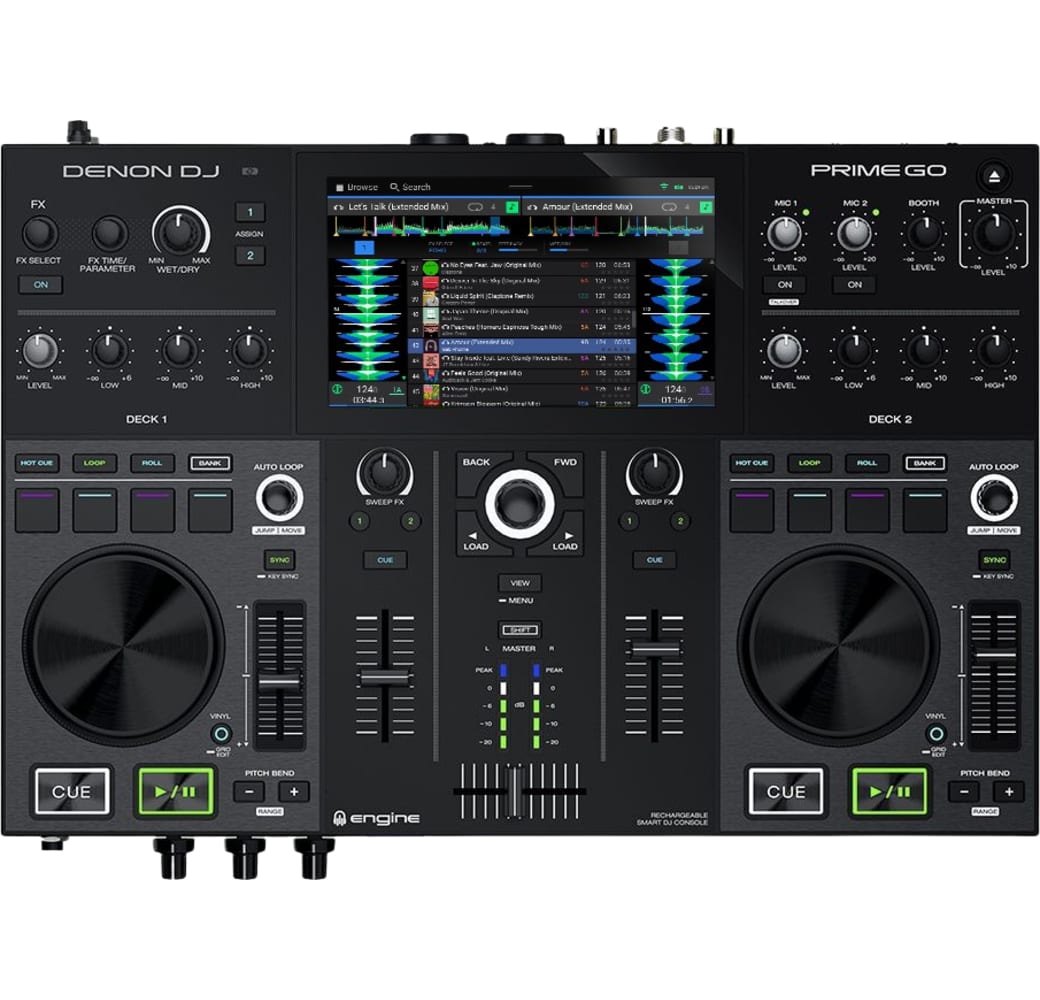 Black Denon Dj Prime Go Mobile 2-deck Smart DJ Controller.1