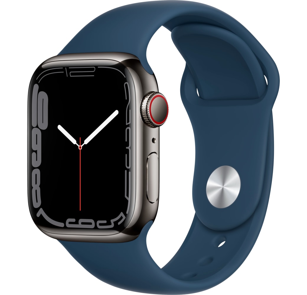 Graphit Apple Watch Series 7 GPS + Cellular, Edelstahlgehäuse, 45 mm.1