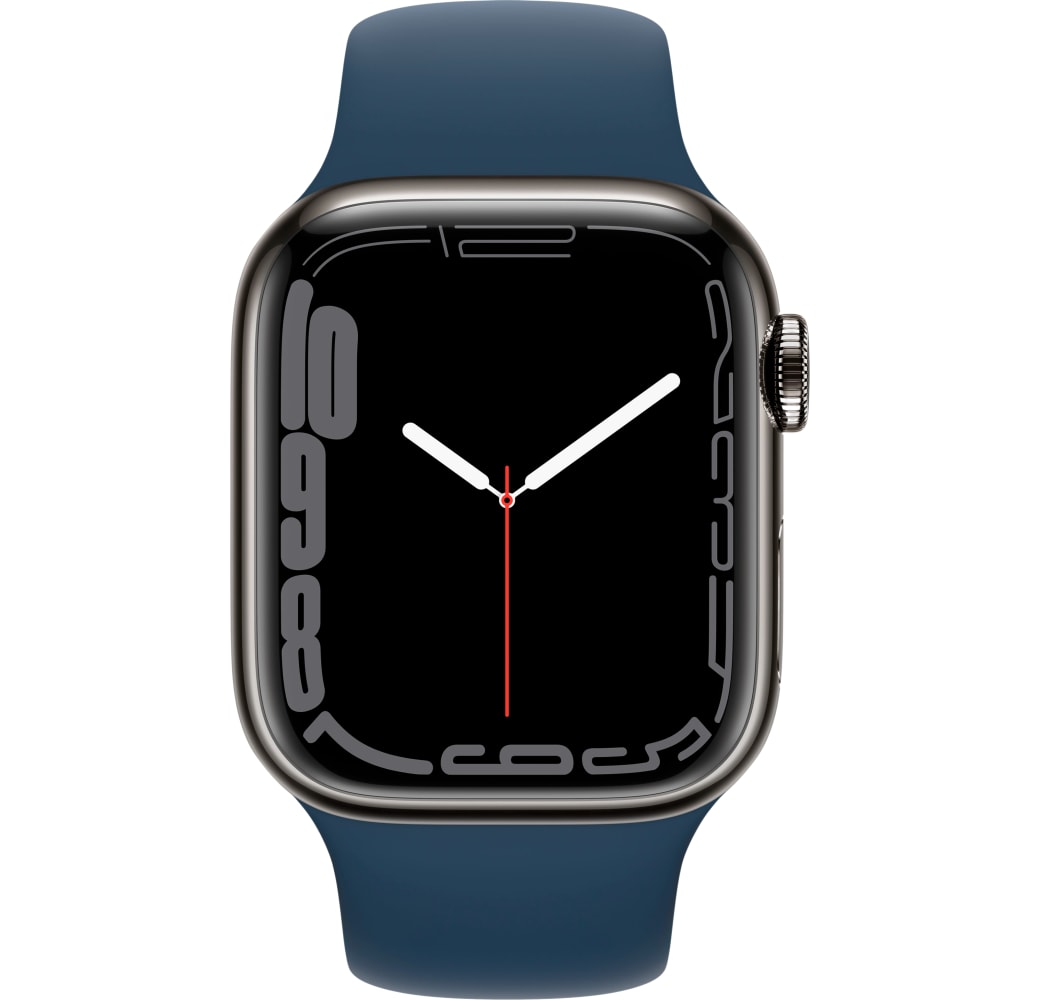 Graphit Apple Watch Series 7 GPS + Cellular, Edelstahlgehäuse, 45 mm.2