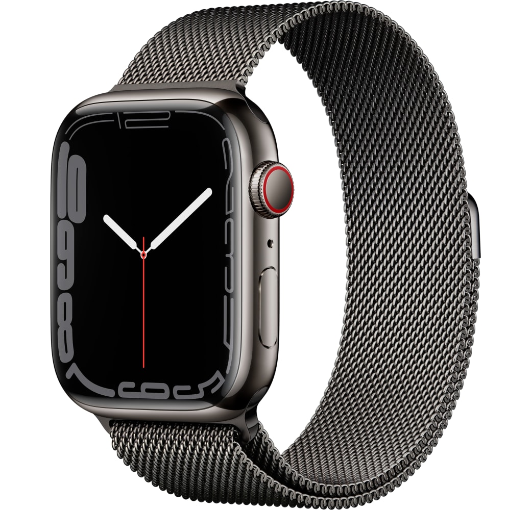 Graphit Apple Watch Series 7 GPS + Cellular, Edelstahlgehäuse, 45 mm.1