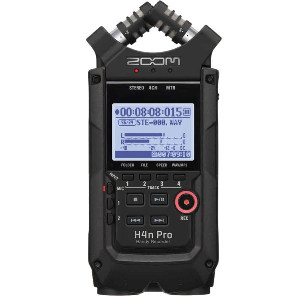 Schwarz Zoom H4N Pro Tragbarer MP3-/Wellenrekorder.1