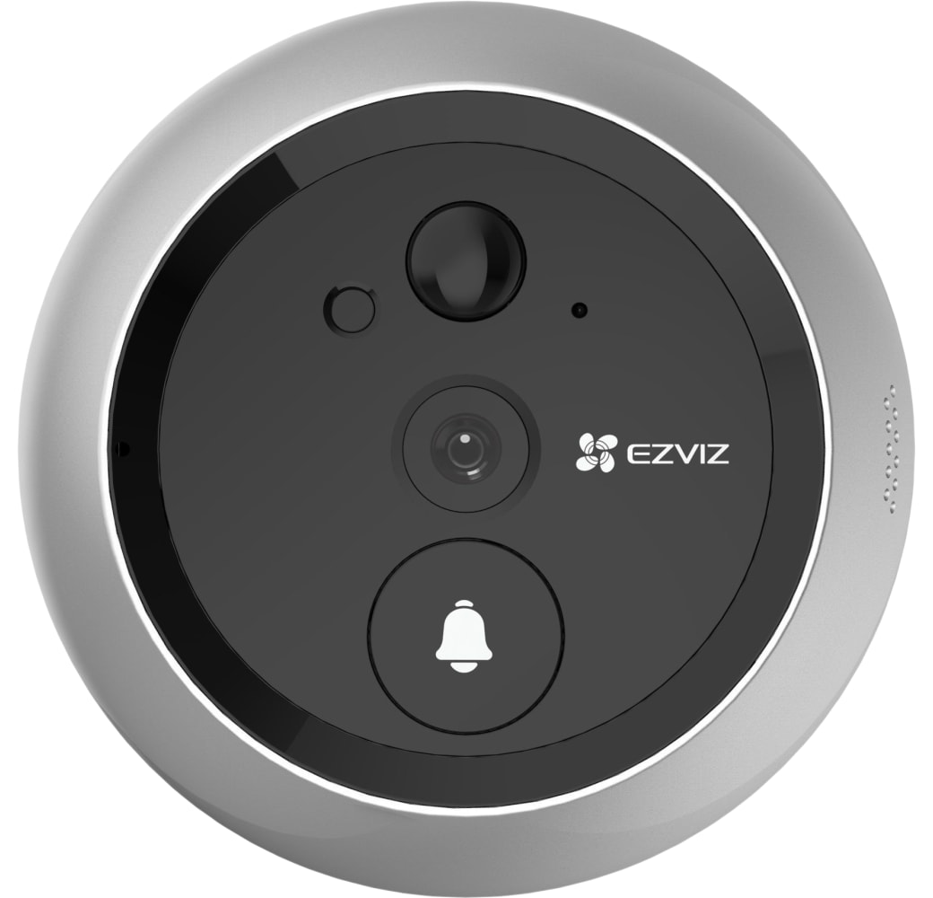 Silver EZVIZ DP1C Video Doorbell and Peephole.2