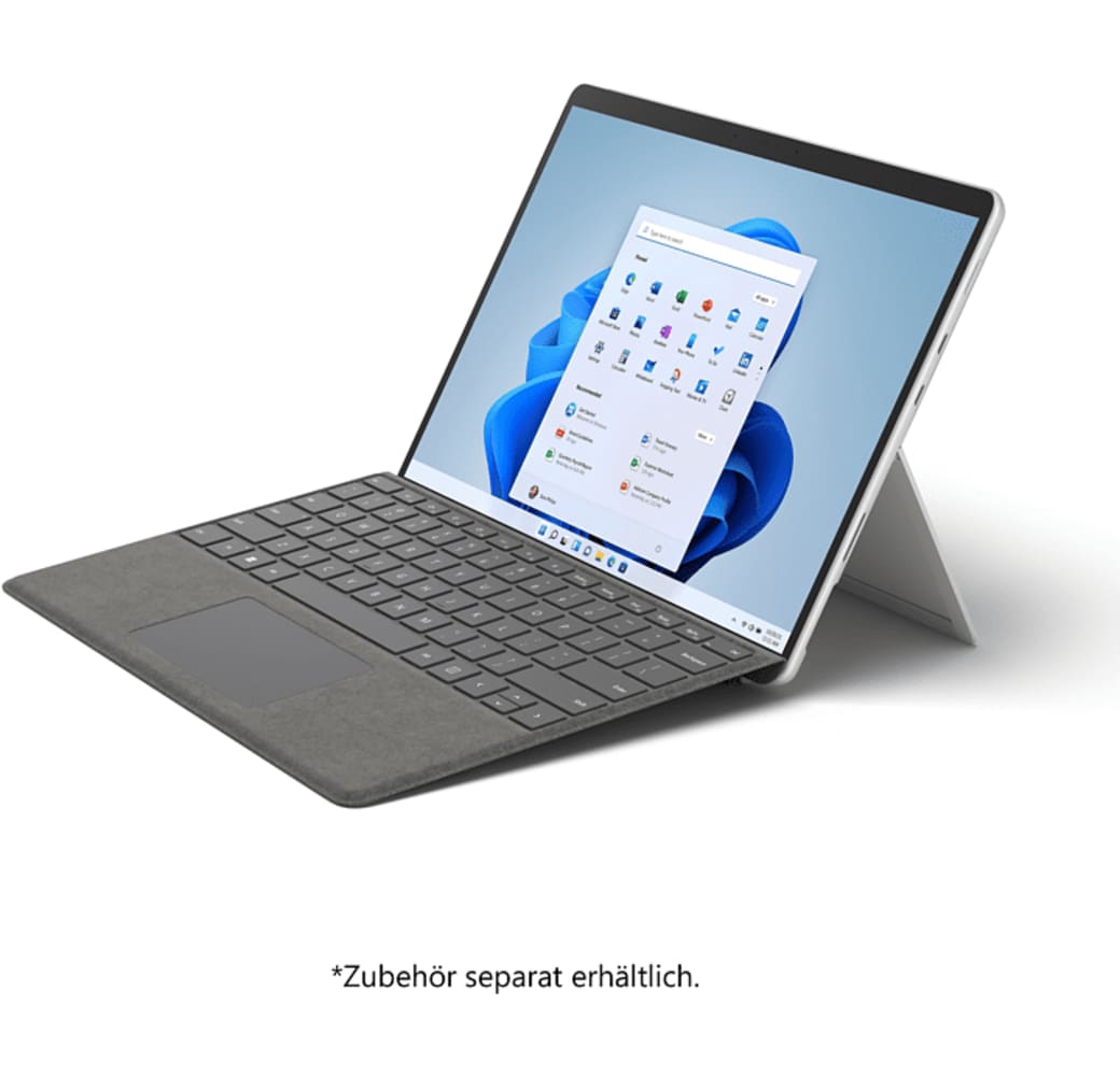 Platin Microsoft Microsoft Notebook Microsoft Surface Pro 8 Notebook Notebook - Intel® Core™ i7-1185G7 - 16GB - 256GB SSD.2