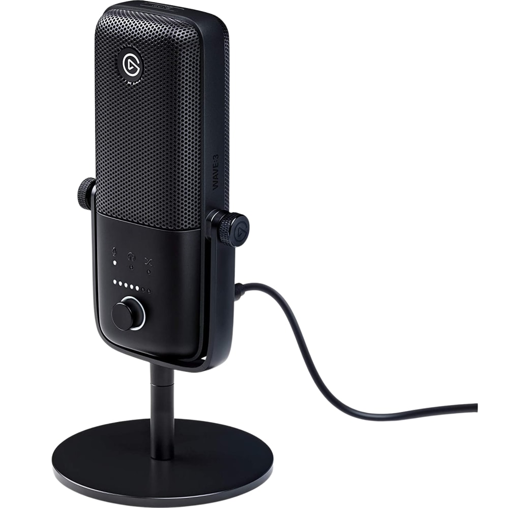 Negro Elgato Wave: 3 Micrófono para streaming y podcasting.2