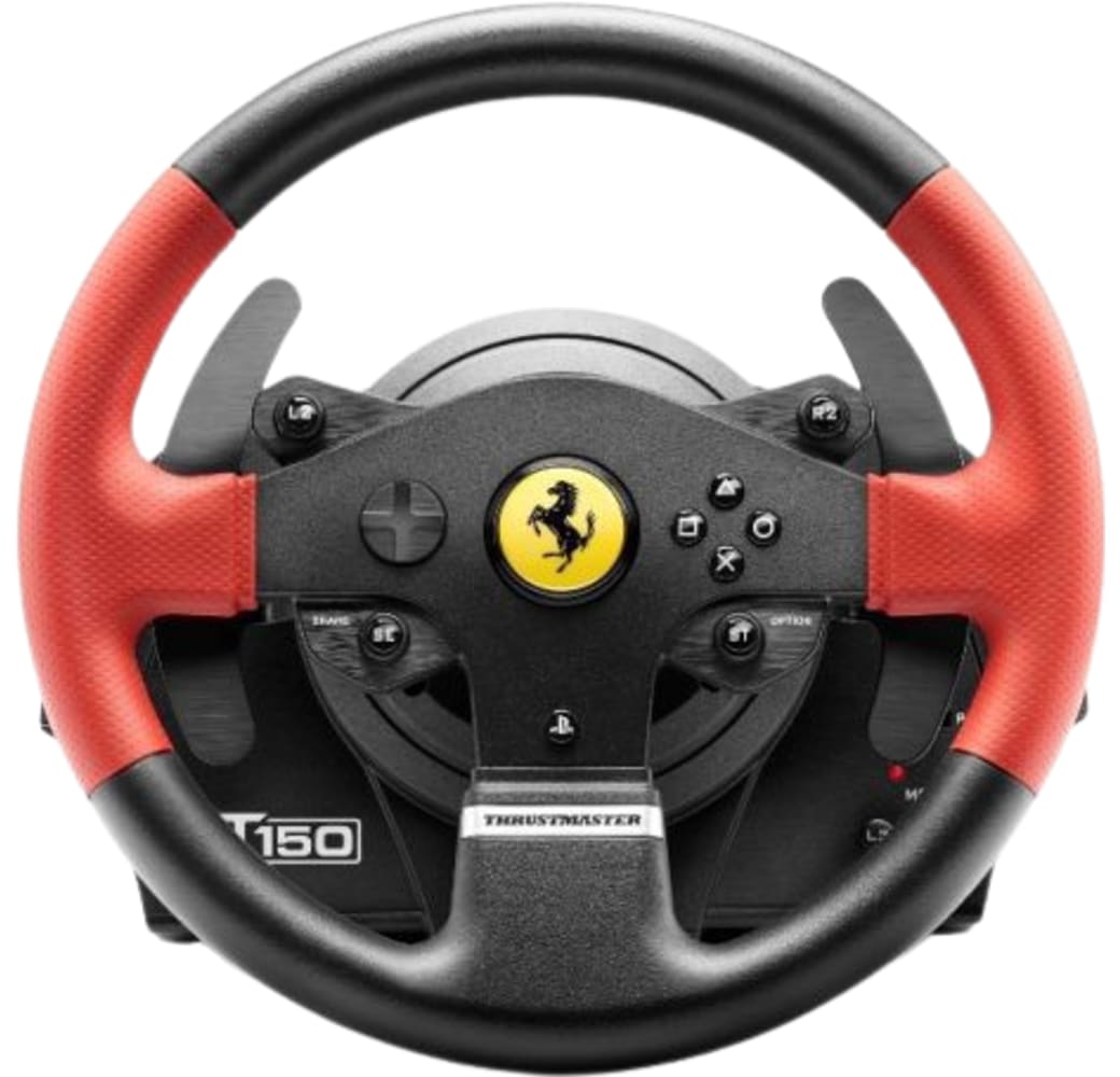 Black Thrustmaster T150 Ferrari Edition Steering Wheel + 2 Pedal Set.3