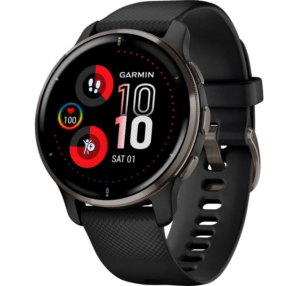 Graphit Garmin Venu 2 Plus Smartwatch, Stahlpolymergehäuse, 43 mm.1