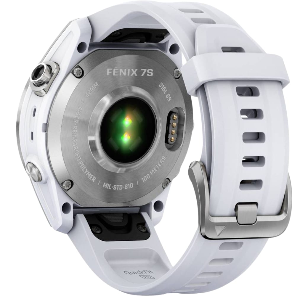 Whitestone Garmin FENIX 7S Smartwatch, Edelstahlgehäuse, 42 mm.5