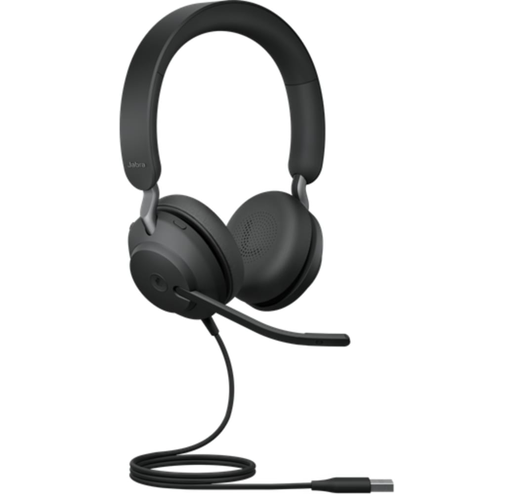 Zwart Jabra Evolve2 40 UC Stereo (USB-A) Hoofdtelefoon voor kantoor.2