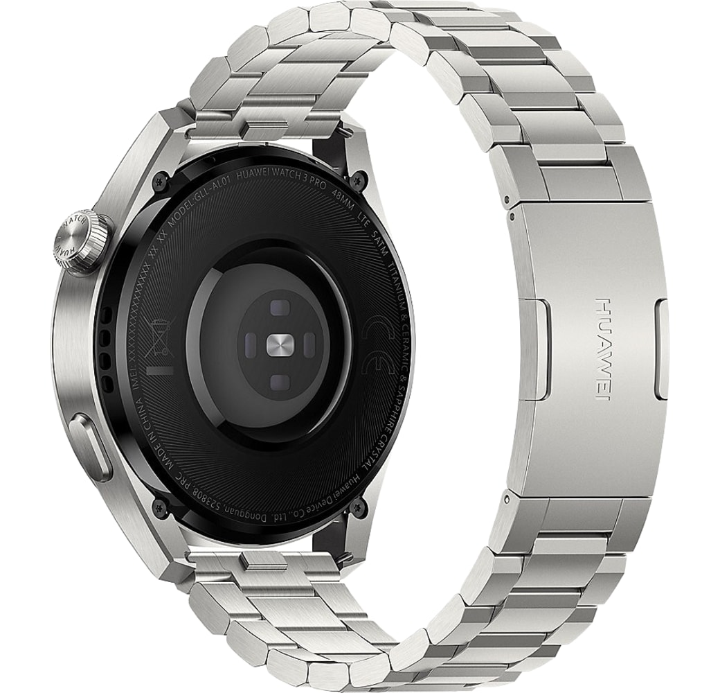 Silber Huawei 3 Pro Elite GPS Smartwatch, Titangehäuse, 48 mm.3