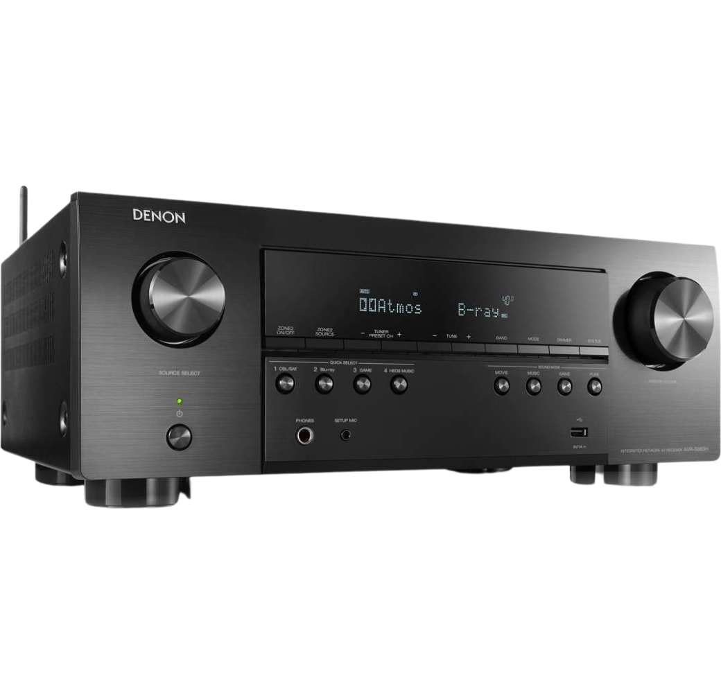 Black Denon AVR-S960H Home Theater Receiver.3