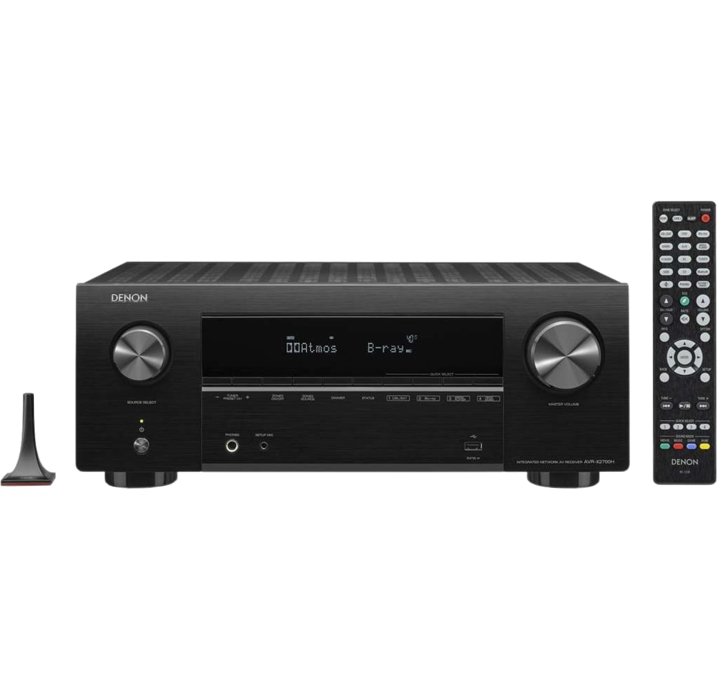 Black Denon AVR-X2700H Home Theater Receiver.3