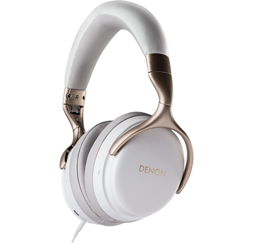 White Denon AH-GC25NC Noise-cancelling Over-ear Premium Headphones.1