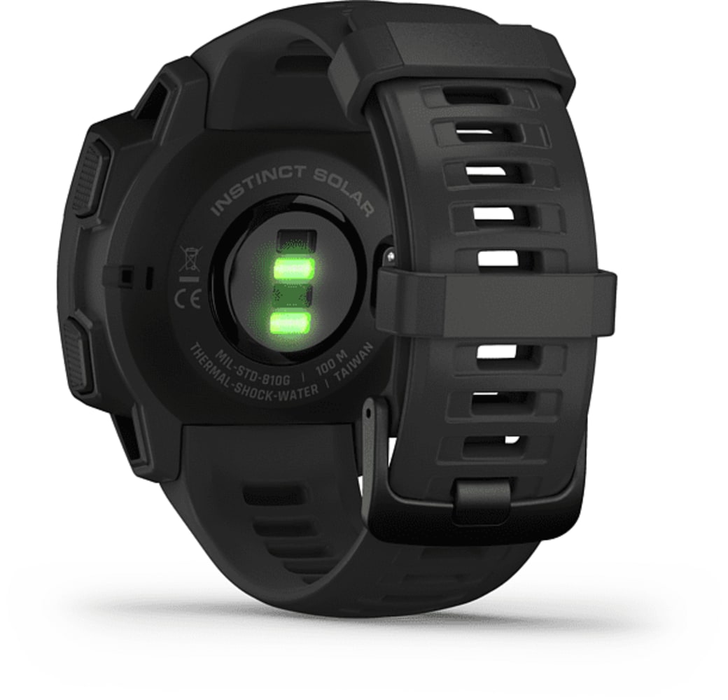 Black Garmin Instinct Tactical Edition Solar Edition Smartwatch, Fiber-reinforced polymer, 45mm.3