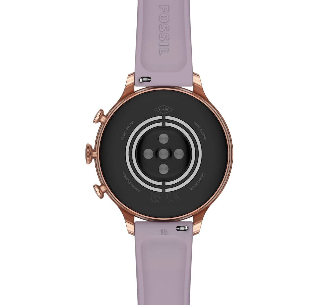 Lila/Roségold Fossil Gen 6 Smartwatch, Edelstahlgehäuse, 42 mm.3