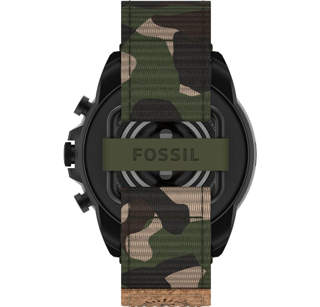 Green Camo Fossil Gen 6 Smartwatch, Stainless Steel Case, 44mm.5