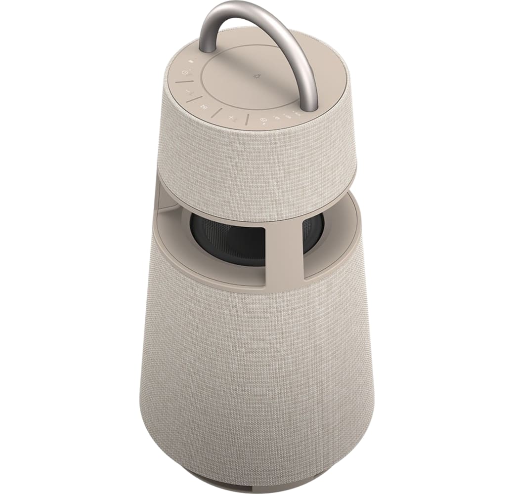 Beige LG XBOOM 360 Bluetooth Speaker.4