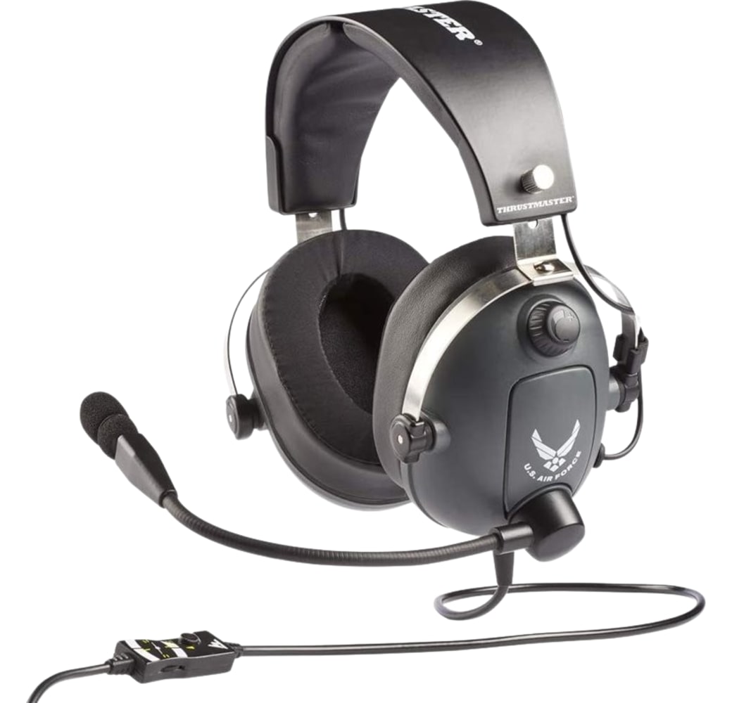 Negro Thrustmaster T.Flight US Airforce Edition Over-ear Gaming Headphones.1