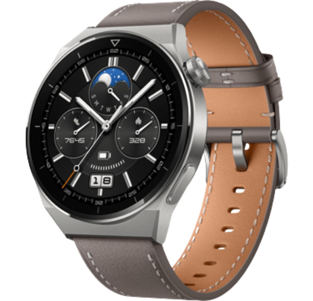 Grau Huawei GT 3 Pro Smartwatch, Titangehäuse, 46 mm.1