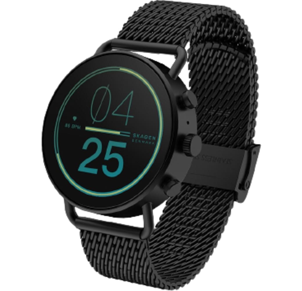 Negro Skagen Falster Gen 6 Smartwatch, correa de acero inoxidable, 41 mm.1