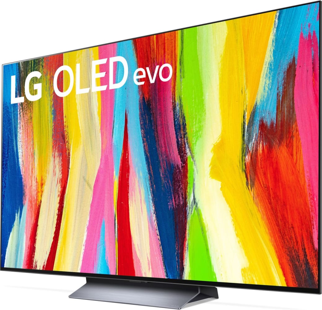 Black LG TV 77" OLED77C27LA UHD 4K.2