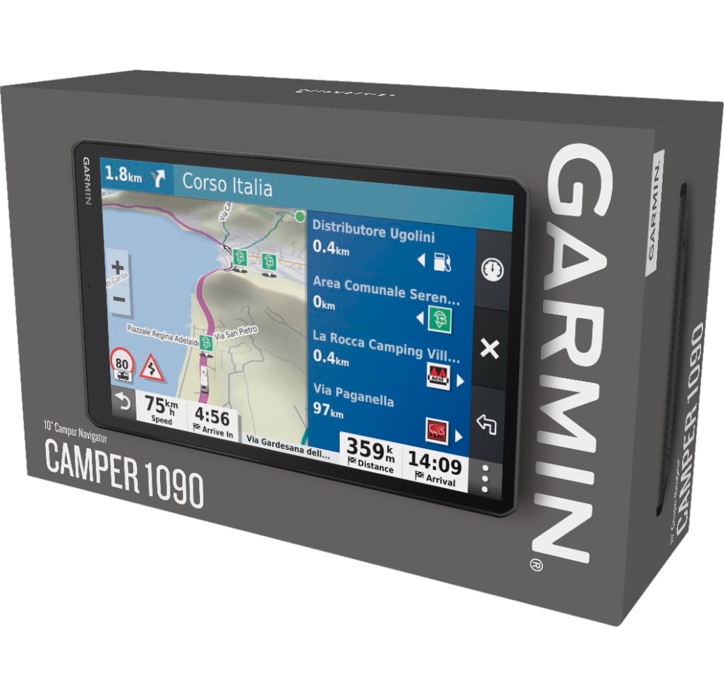 Black Garmin Camper 1090 GPS Campervan Navigation.8