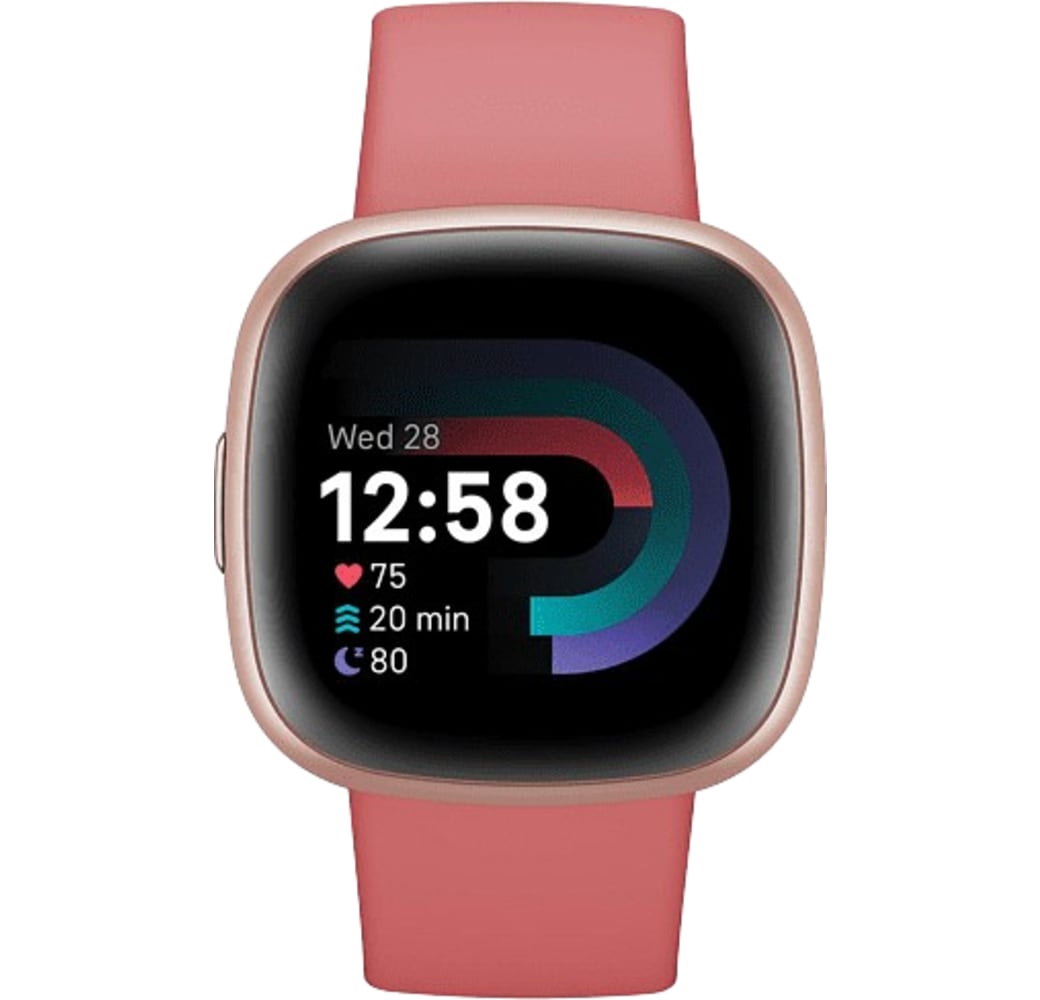 Pink Sand Fitbit Versa 4 Smartwatch, correa de aliminio, , 40 mm.2