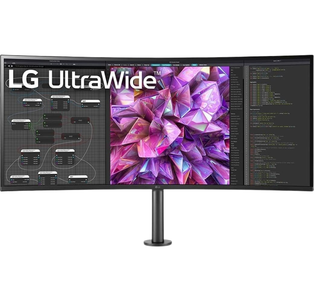 LG - 37.5" Curved UltraWide™ Ergo Monitor 38WQ88C-W.1