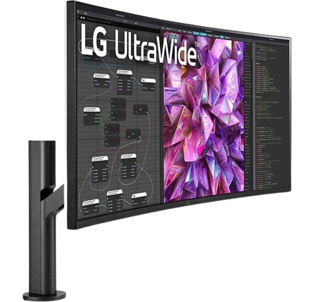 LG - 37.5" Curved UltraWide™ Ergo Monitor 38WQ88C-W.2