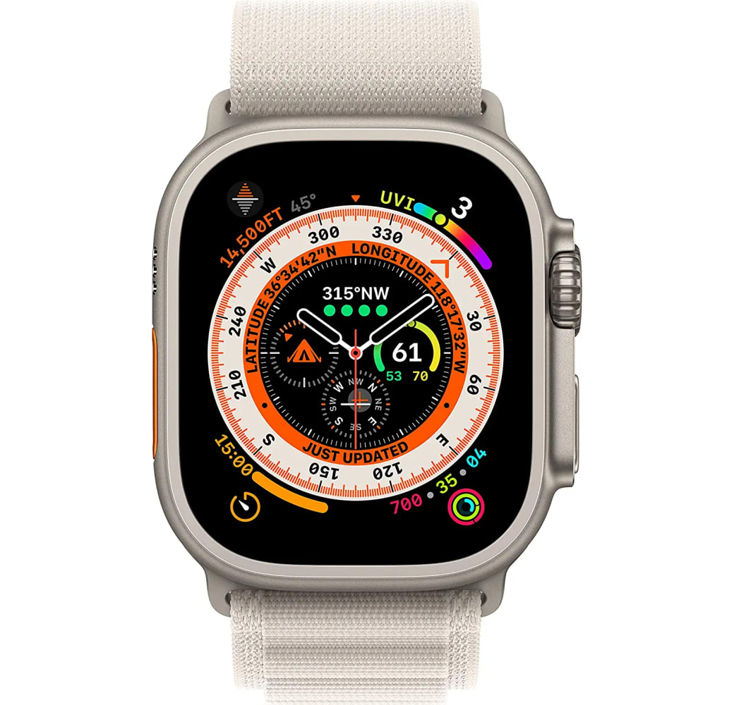 Sterrenlicht Apple Watch Ultra GPS + mobiel, titanium behuizing, 49 mm.2