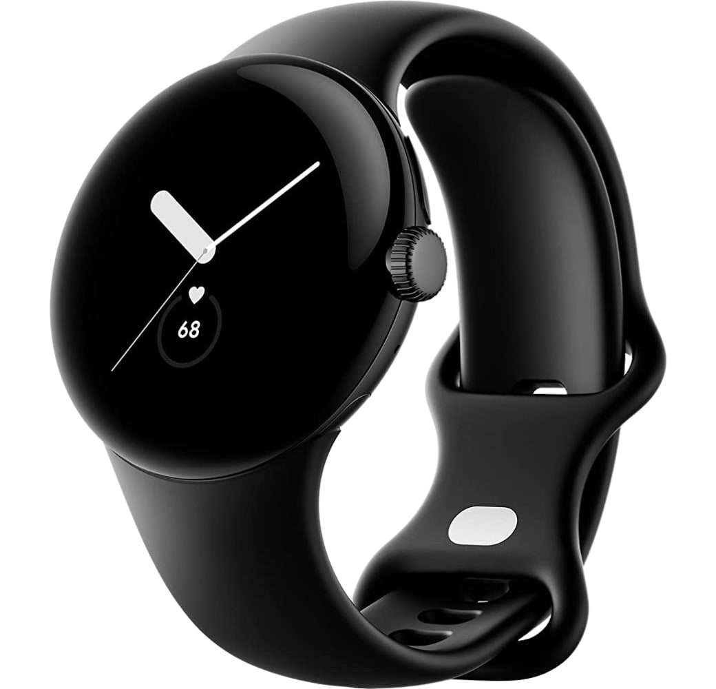 Obsidiana Reloj inteligente Wi-Fi / Bluetooth de Google Pixel, correa de acero inoxidable, 41 mm.1