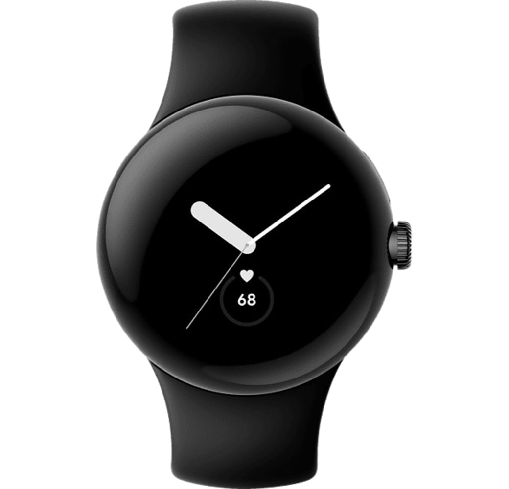 Obsidiaan Google Pixel 4G LTE smartwatch, roestvrijstalen kast, 41 mm.2