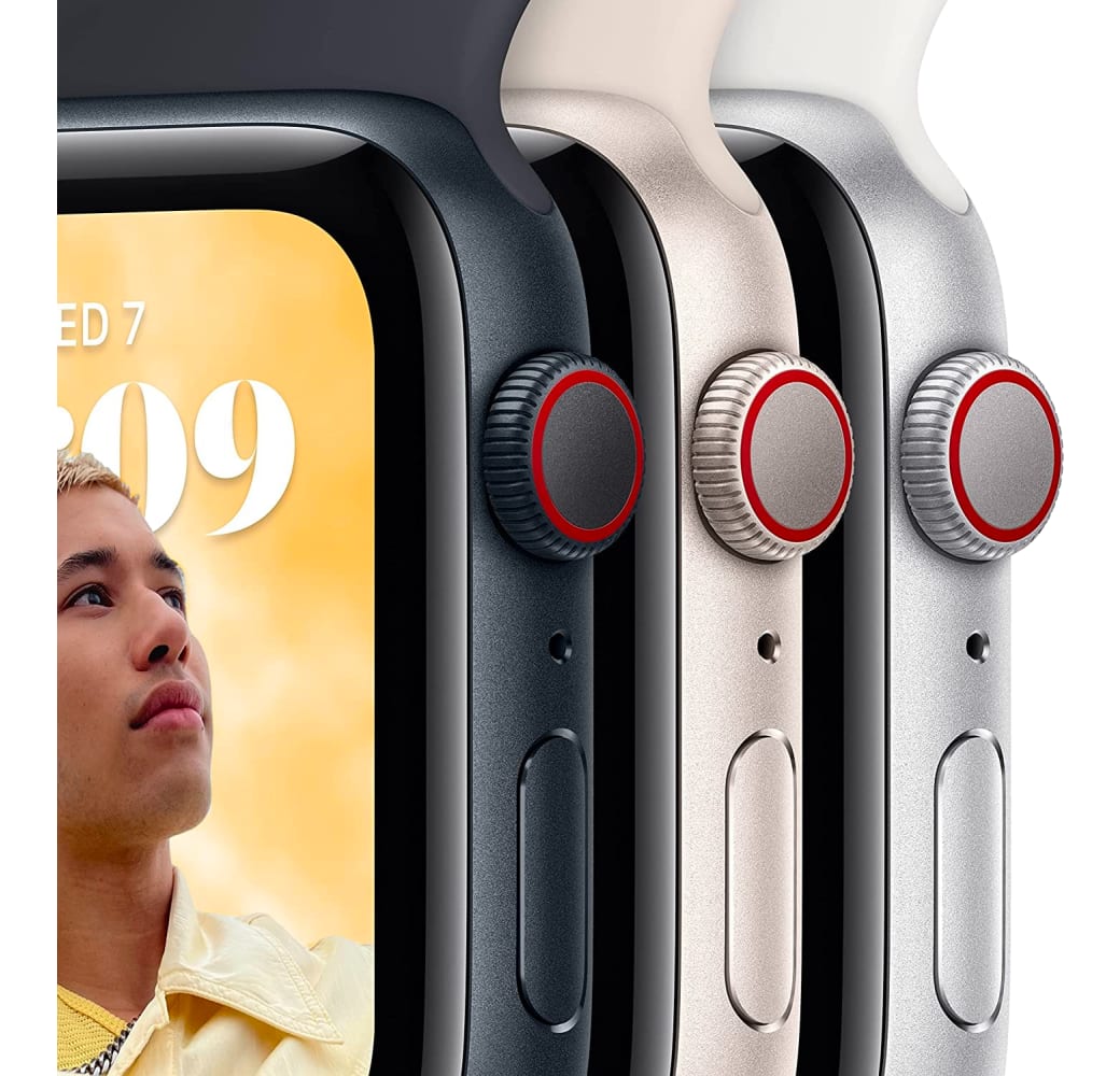 Middernacht Apple Watch SE (2022) GPS, Aluminium behuizing, 44 mm.3