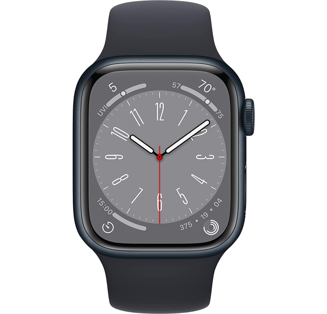 Middernacht Apple Watch Series 8 GPS, aluminium behuizing, 41 mm.2