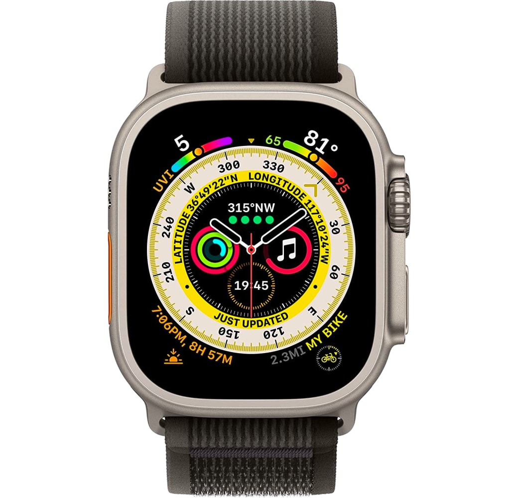 Negra/Gris Apple Watch Ultra GPS + Celular, correa de titanio, 49 mm.2