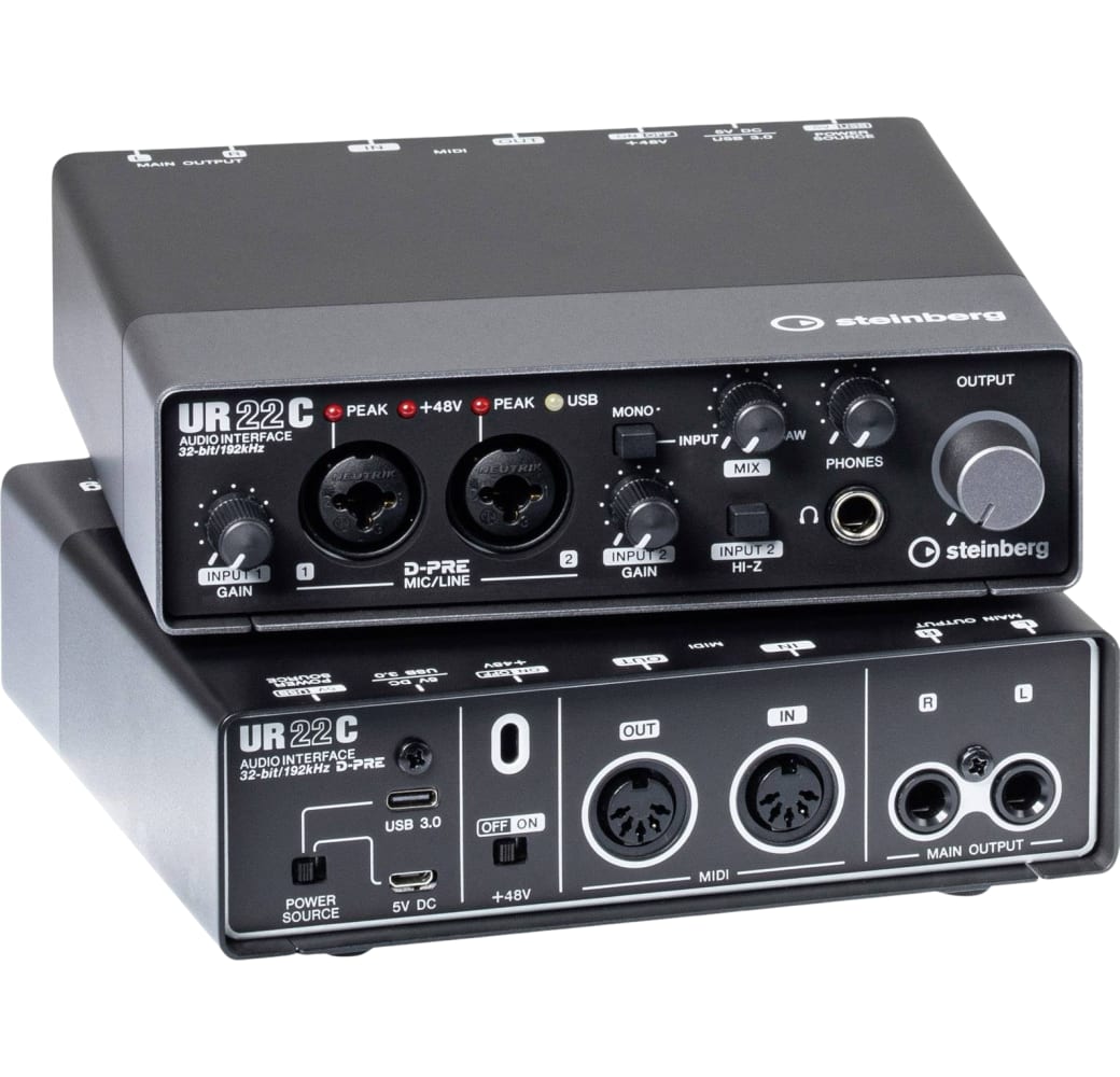 Black Steinberg UR22C Audio Interface.1