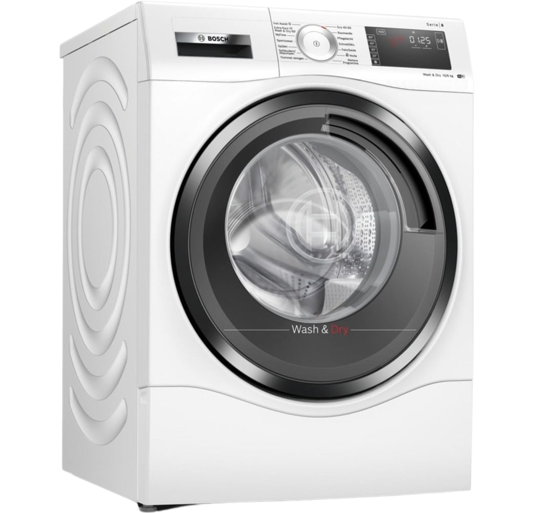 White Bosch Serie 8 WDU28513 Washer Dryer Combo.1