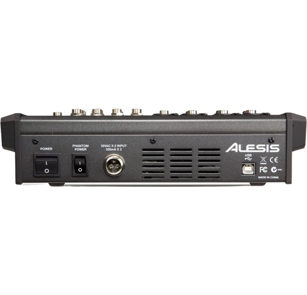 Schwarz Alesis Multimix 8 USB -FX -Mixer.3
