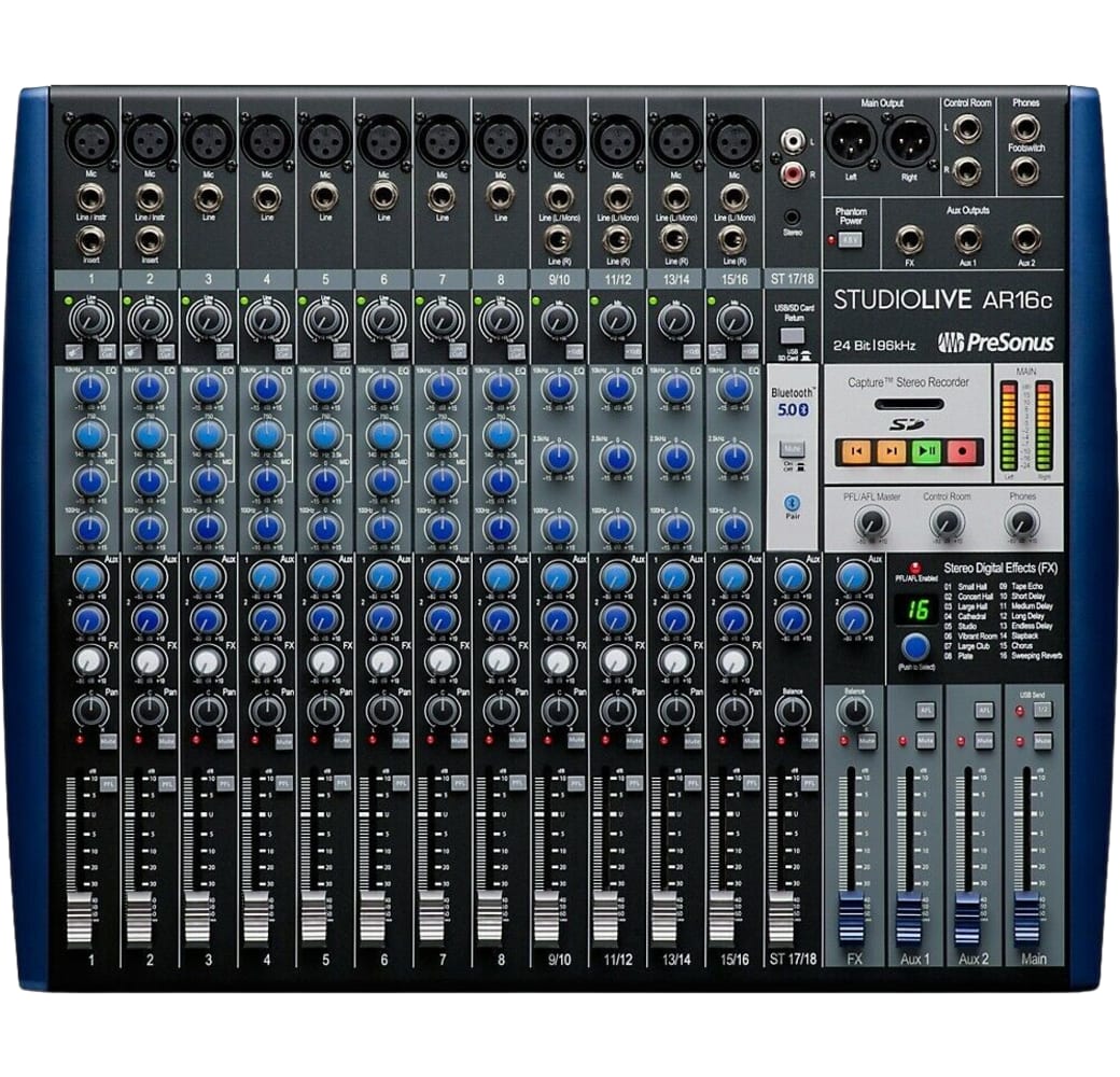 Negro Presonus Studiolive AR16C Analogue Mixer.2