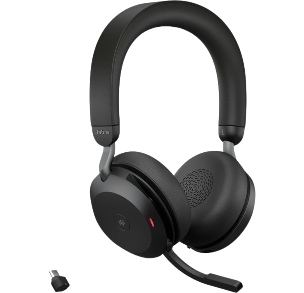 Schwarz Jabra Evolve2 75 MS Büro Kopfhörer.1