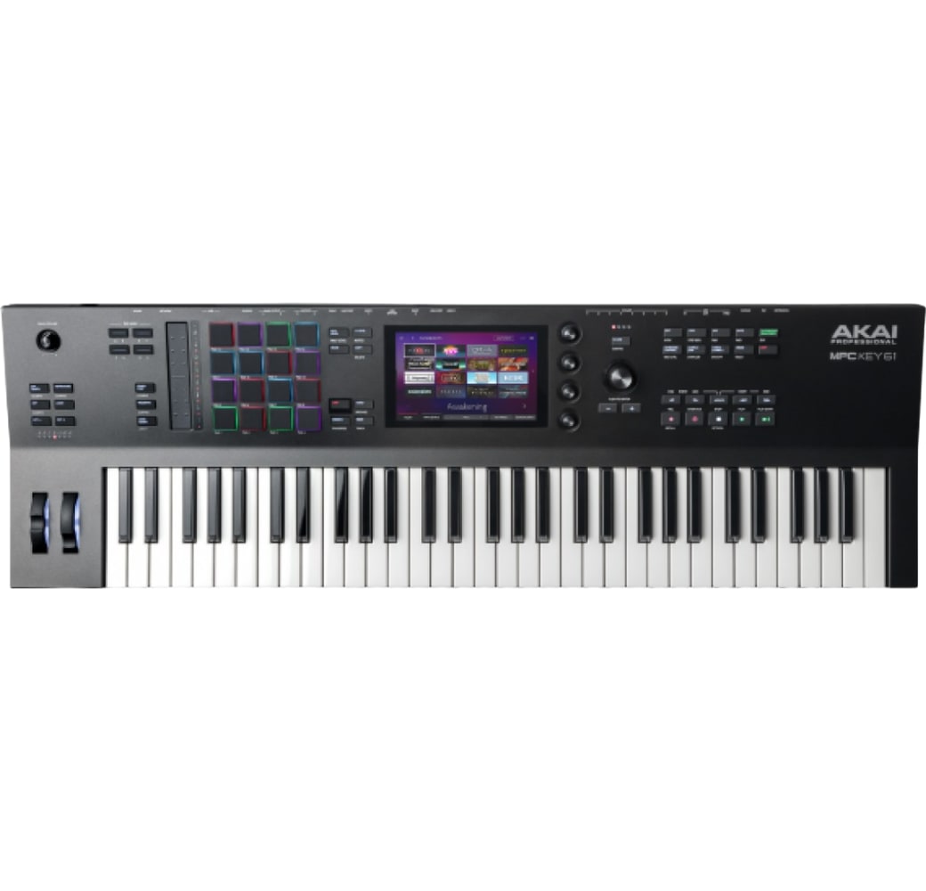 Negro Akai Professional MPC Key 61 Standalone MPC Synthesizer Keyboard.1