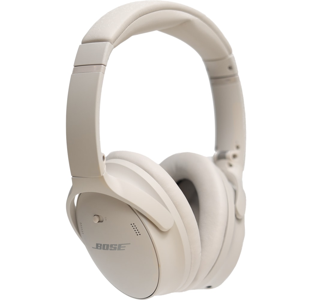 White Bose Quietcomfort 45 Noise-cancelling Over-ear Bluetooth headphones.1