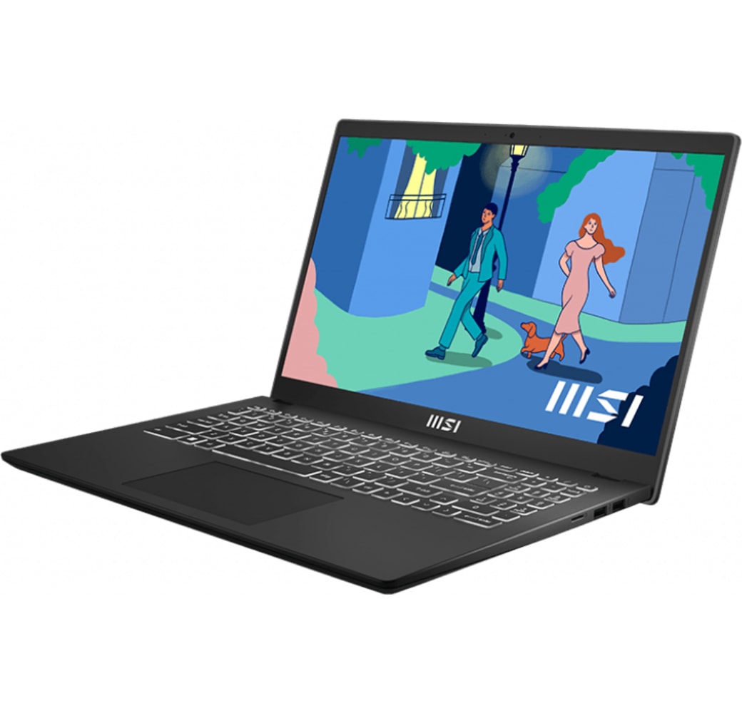 Black MSI Modern 15 Laptop - Intel® Core™ i5-1235U - 8GB - 512GB SSD - Intel® Iris® Xe Graphics.3