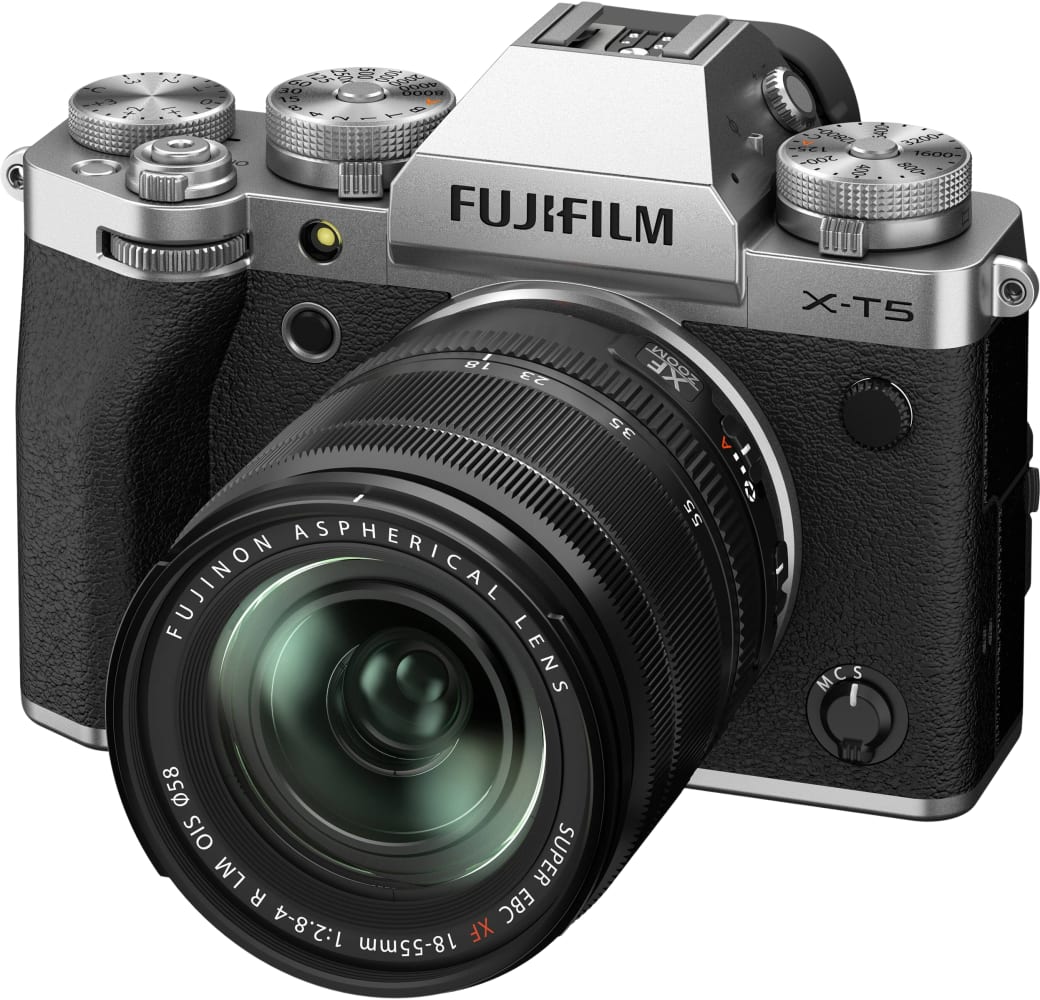 Gray Fujifilm X-T5 Camera Kit with XF 18-55mm f/2.8-4 R LM OIS Lens.1