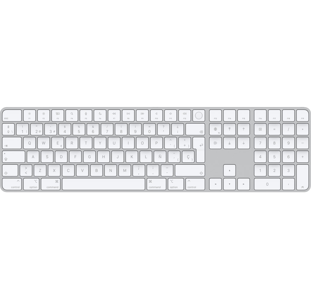 Plata Apple Magic Keyboard with Numeric Keypad & Touch ID (SPA).1