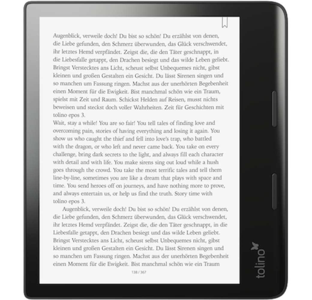 Zwart Tolino Epos 3 E-Reader - 8"- 32GB.2