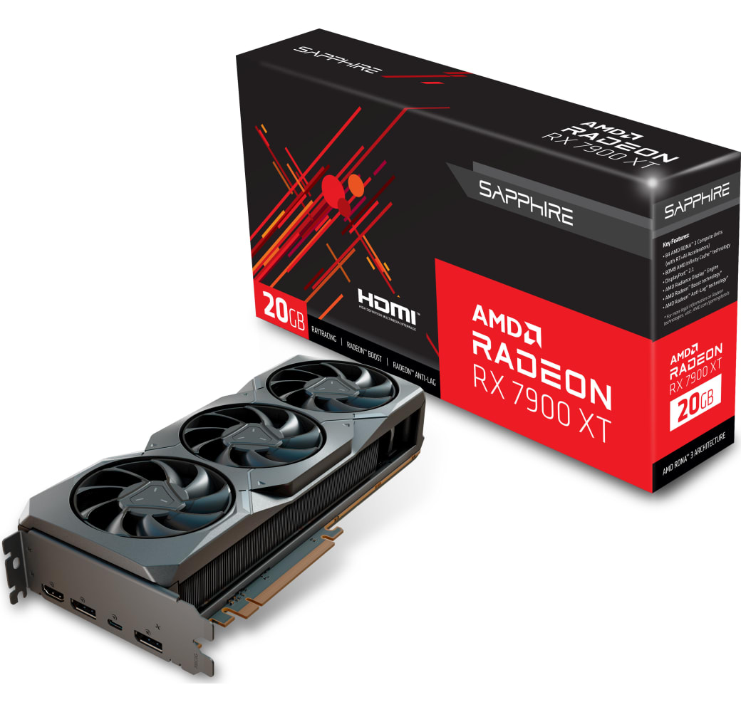 Schwarz Sapphire AMD Radeon RX 7900 XT Grafikkarte.5