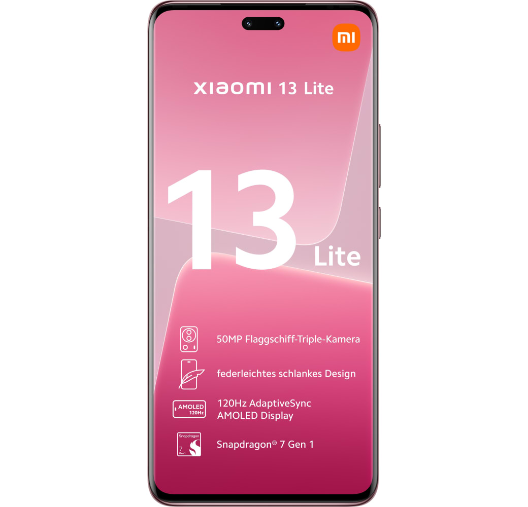 Lite Pink Xiaomi 13 Lite Smartphone - 128GB - Dual SIM.3