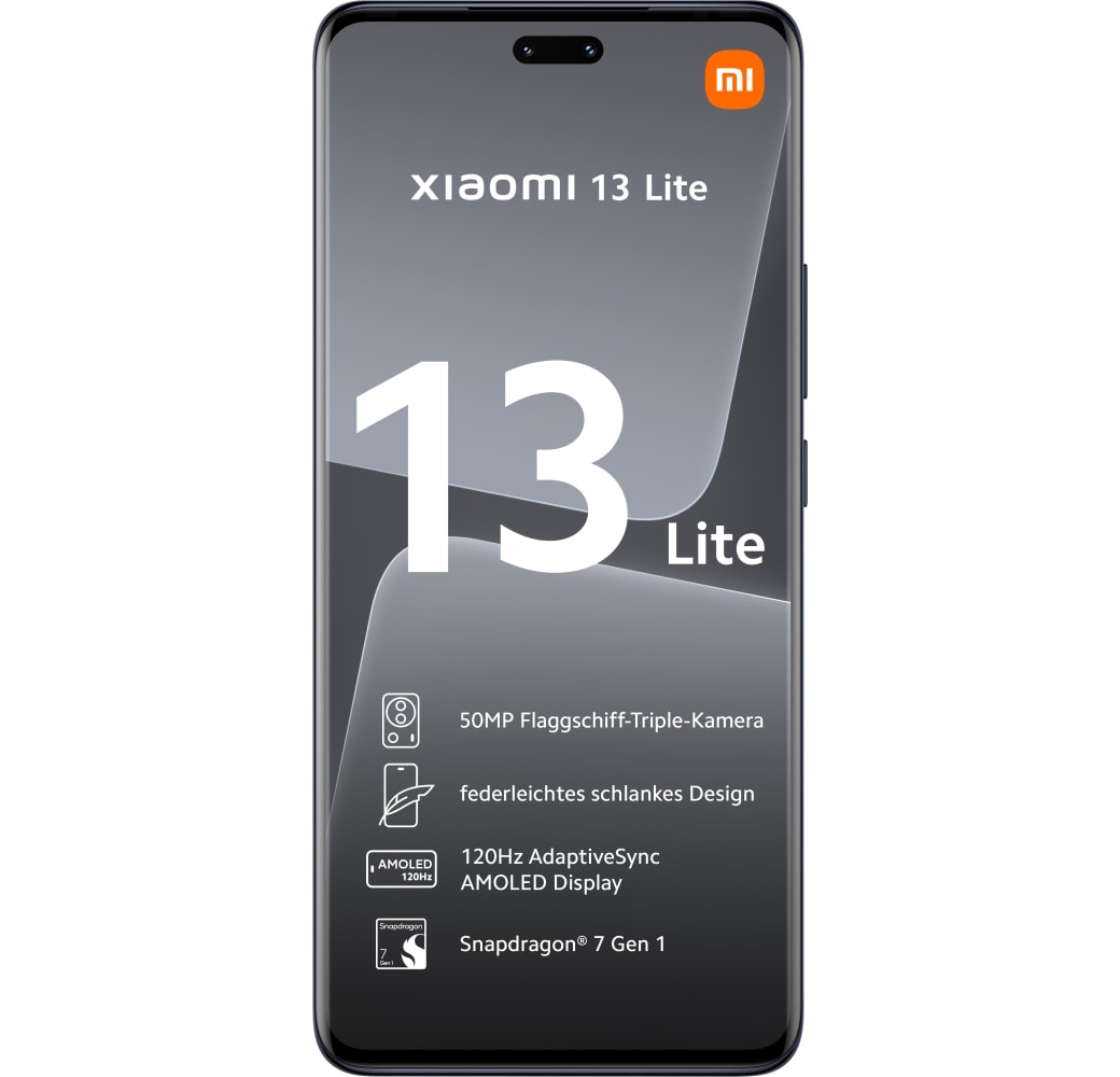 Schwarz Xiaomi 13 Lite Smartphone - 128GB - Dual SIM.3