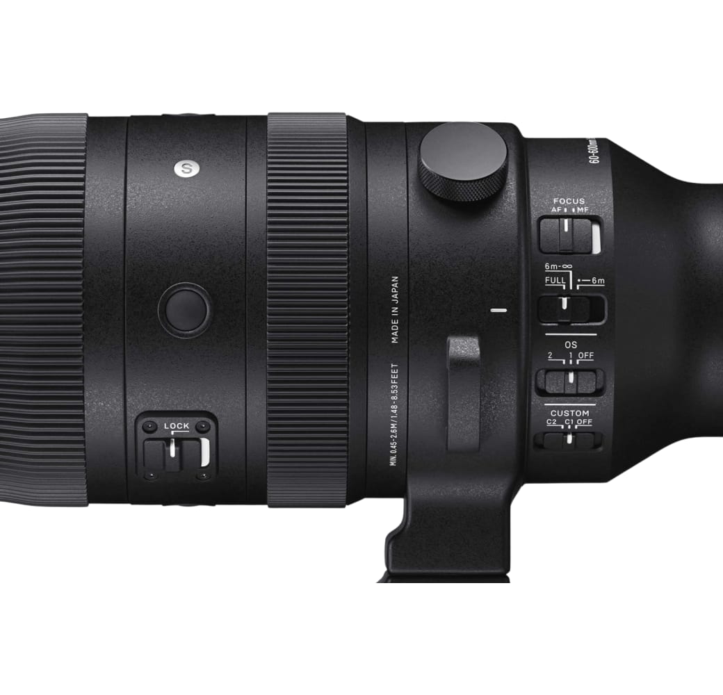 Black Sigma Sports 60-600mm 4.5-6.3 DG DN OS Sony FE mount.4