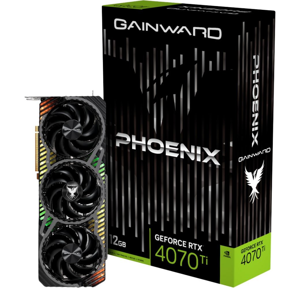 Negro Gainward Phoenix Nvidia RTX 4070 Ti Tarjeta gráfica.5